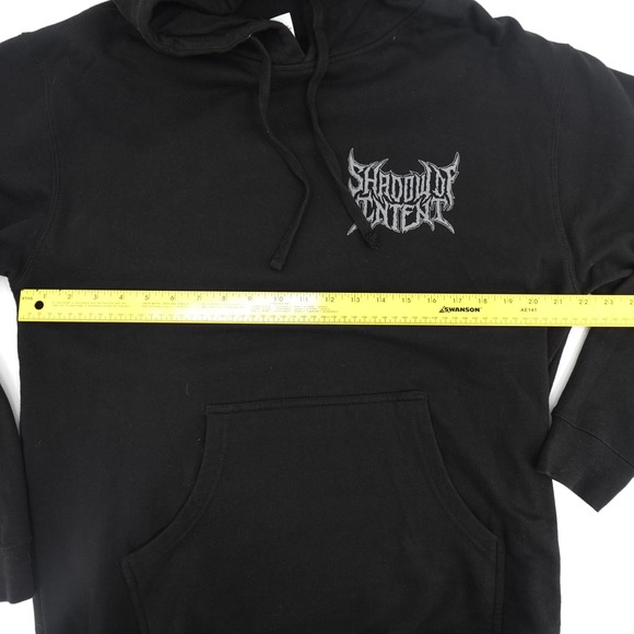 Independent Shadow of Intent Hoodie Mens Large Black Band Metal Pullover Graphic - Picture 6 of 11